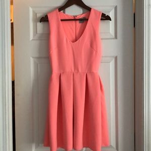 ASOS Pink Sleeveless Fit and Flare Dress